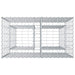 Pat ridicat din gabion Argintiu 90 x 50 x 80 cm Oțel Galvanizat - WALTI WALTI