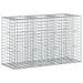Pat ridicat din gabion Argintiu 130 x 50 x 80 cm - WALTI WALTI