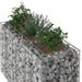 Pat ridicat din gabion Argintiu 130 x 50 x 80 cm - WALTI WALTI
