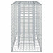 Pat ridicat din gabion Argintiu 130 x 50 x 80 cm - WALTI WALTI