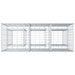 Pat ridicat din gabion Argintiu 130 x 50 x 80 cm - WALTI WALTI