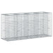 Pat ridicat din gabion Argintiu 170 x 50 x 80 cm - WALTI WALTI