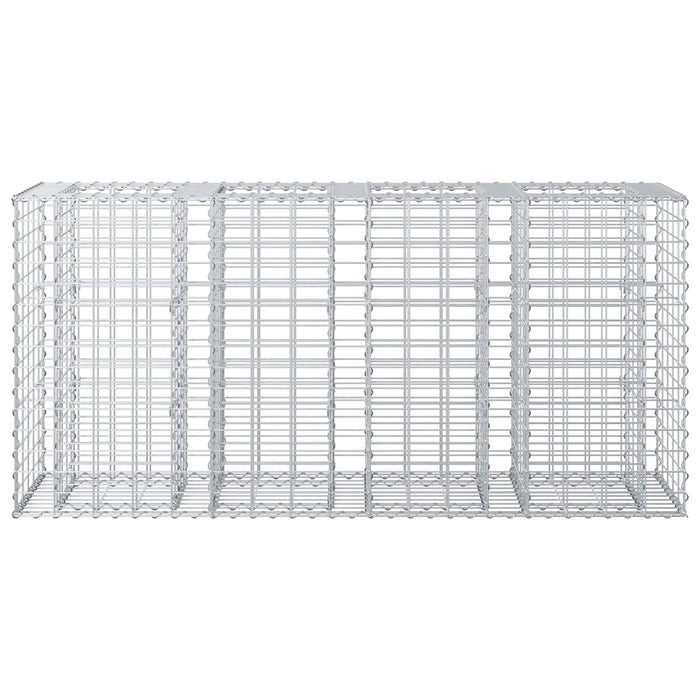 Pat ridicat din gabion Argintiu 170 x 50 x 80 cm - WALTI WALTI