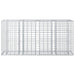 Pat ridicat din gabion Argintiu 170 x 50 x 80 cm - WALTI WALTI