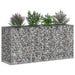 Pat ridicat din gabion Argintiu 170 x 50 x 80 cm - WALTI WALTI