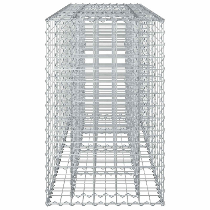 Pat ridicat din gabion Argintiu 170 x 50 x 80 cm - WALTI WALTI