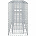 Pat ridicat din gabion Argintiu 170 x 50 x 80 cm - WALTI WALTI