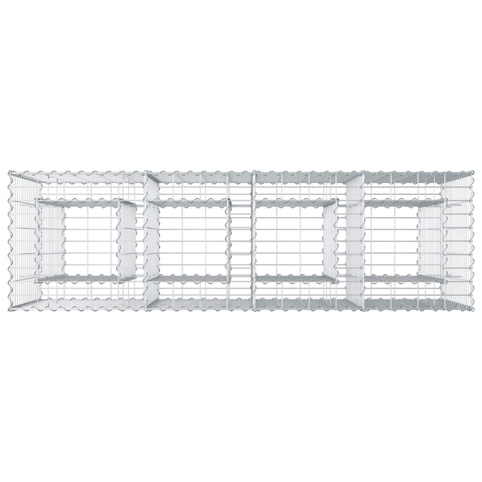 Pat ridicat din gabion Argintiu 170 x 50 x 80 cm - WALTI WALTI