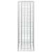 Pat ridicat din gabion Argintiu 50 x 50 x 150 cm - WALTI WALTI