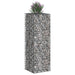 Pat ridicat din gabion Argintiu 50 x 50 x 150 cm - WALTI WALTI