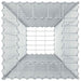 Pat ridicat din gabion Argintiu 50 x 50 x 150 cm - WALTI WALTI