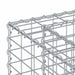 Pat ridicat din gabion Argintiu 90 x 50 x 150 cm - WALTI WALTI