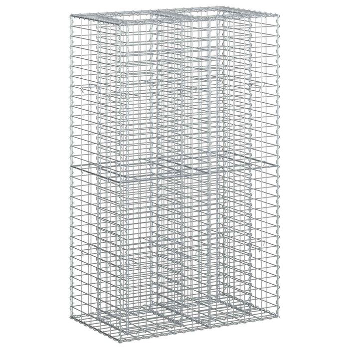 Pat ridicat din gabion Argintiu 90 x 50 x 150 cm - WALTI WALTI
