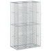 Pat ridicat din gabion Argintiu 90 x 50 x 150 cm - WALTI WALTI