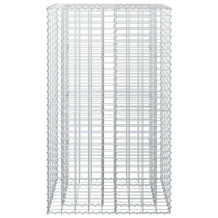 Pat ridicat din gabion Argintiu 90 x 50 x 150 cm - WALTI WALTI