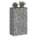 Pat ridicat din gabion Argintiu 90 x 50 x 150 cm - WALTI WALTI