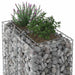 Pat ridicat din gabion Argintiu 90 x 50 x 150 cm - WALTI WALTI