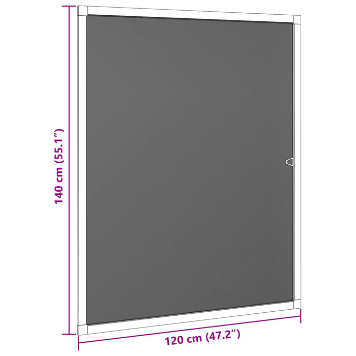 Plasă de insecte pentru feronerie Maro 120 x 140 cm WALTI