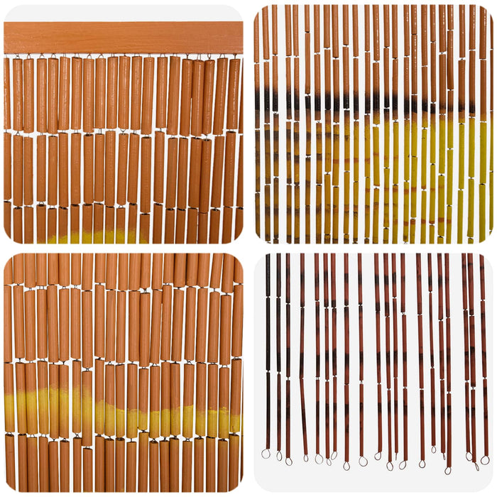 Cortină pentru ușa de insecte multicolor 200 x 100 cm Bambus WALTI