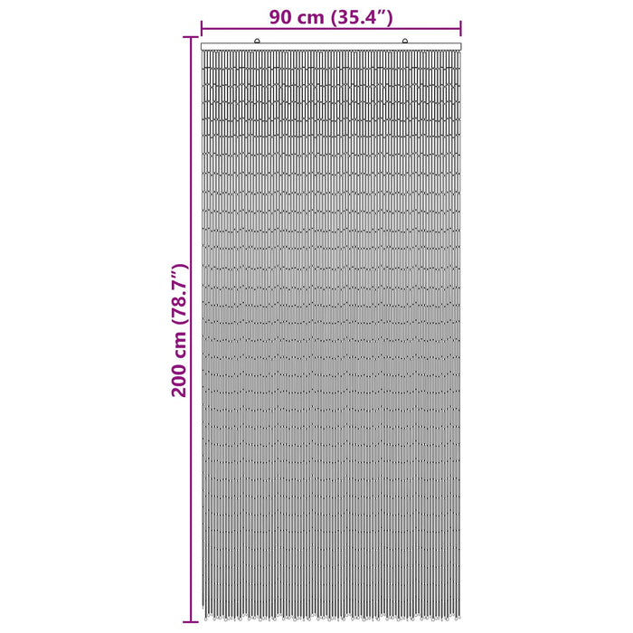 Cortină pentru ușa de insecte multicolor 200 x 90 cm Bambus WALTI