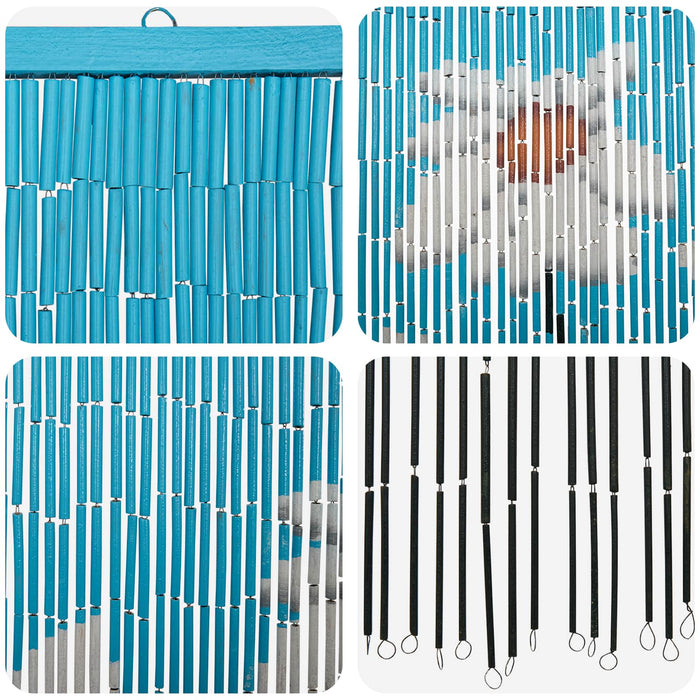 Cortină pentru ușa de insecte multicolor 200 x 100 cm Bambus WALTI