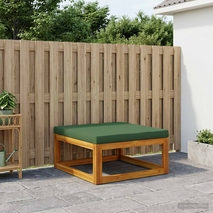 Taburet secțional cu perne Lemn Solid de Acacia natural WALTI