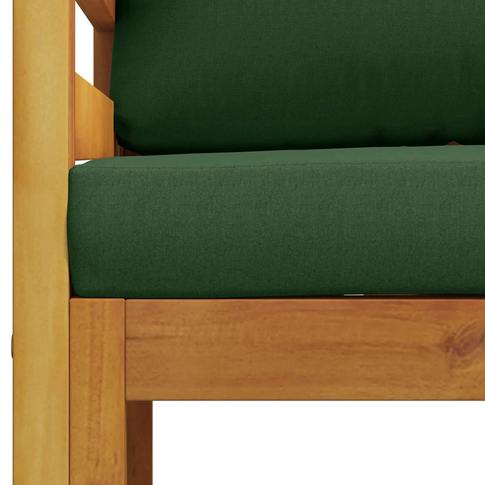 Fotoliu modular cu perne 100 % poliester Acacia solidă natural WALTI