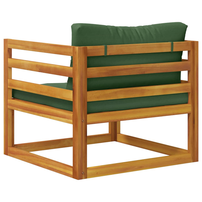 Fotoliu modular cu perne 100 % poliester Acacia solidă natural WALTI