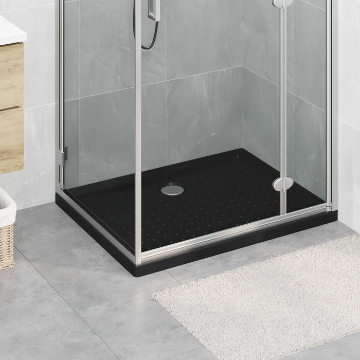 Tavă de bază pentru duș cu puncte 90 x 70 x 4 cm ABS Negru WALTI