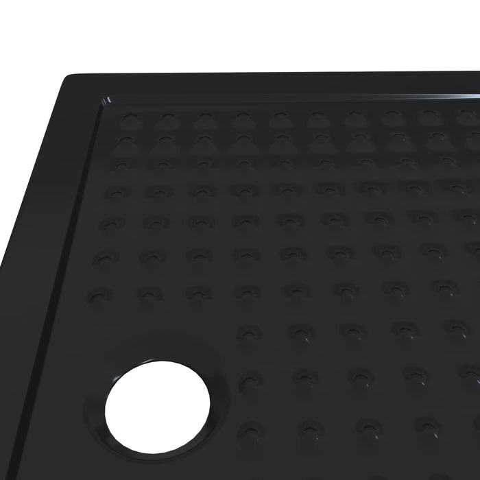 Tavă de bază pentru duș cu puncte 100 x 80 x 4 cm ABS Negru WALTI