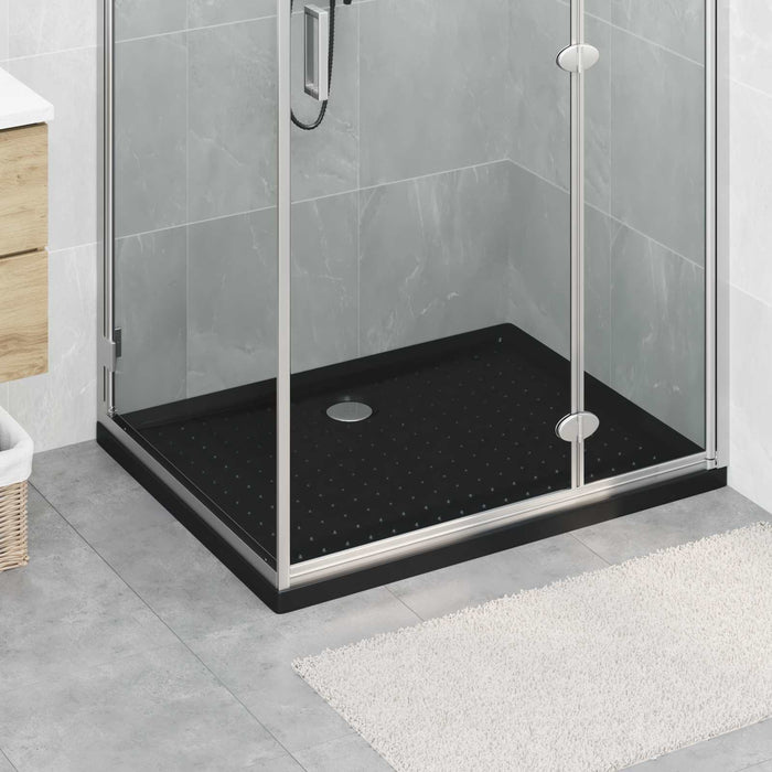 Tavă de bază pentru duș cu puncte 100 x 80 x 4 cm ABS Negru WALTI