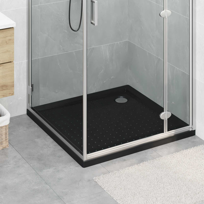 Tavă de bază pentru duș cu puncte 90 x 90 x 4 cm ABS Negru WALTI