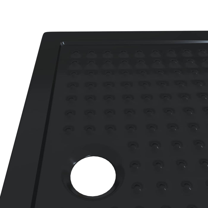 Tavă de bază pentru duș cu puncte 100 x 70 x 4 cm ABS Negru WALTI