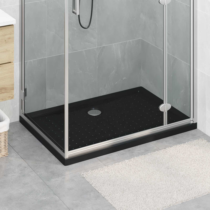 Tavă de bază pentru duș cu puncte 100 x 70 x 4 cm ABS Negru WALTI