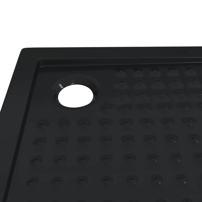 Tavă de bază pentru duș cu puncte 80 x 80 x 4 cm ABS Negru WALTI