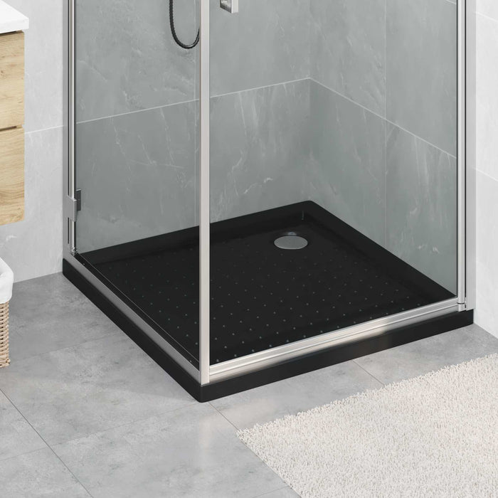 Tavă de bază pentru duș cu puncte 80 x 80 x 4 cm ABS Negru WALTI