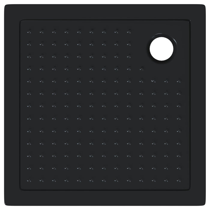 Tavă de bază pentru duș cu puncte 80 x 80 x 4 cm ABS Negru WALTI