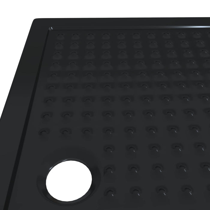 Tavă de bază pentru duș cu puncte Negru 120 x 80 x 4 cm ABS - WALTI WALTI