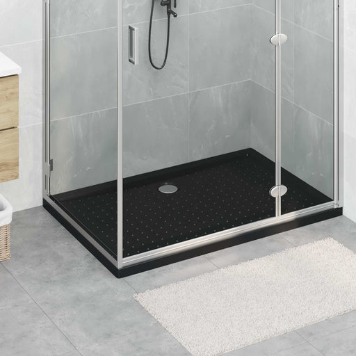 Tavă de bază pentru duș cu puncte Negru 120 x 80 x 4 cm ABS - WALTI WALTI
