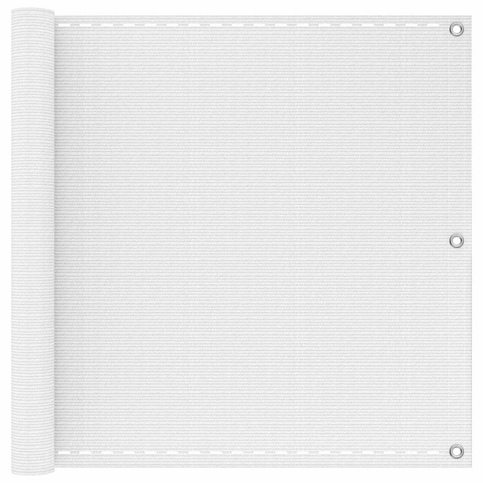 Ecran de balcon Alb 90 x 800 cm HDPE și Aluminiu WALTI