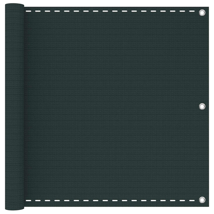 Ecran de balcon Verde închis 75 x 700 cm HDPE și Aluminiu WALTI