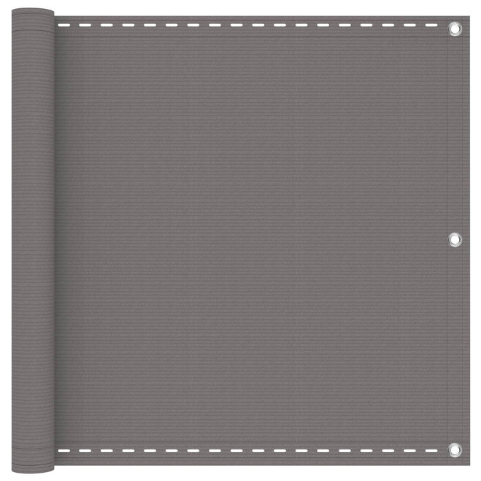 Ecran de balcon Gri deschis 90 x 600 cm HDPE și Aluminiu WALTI