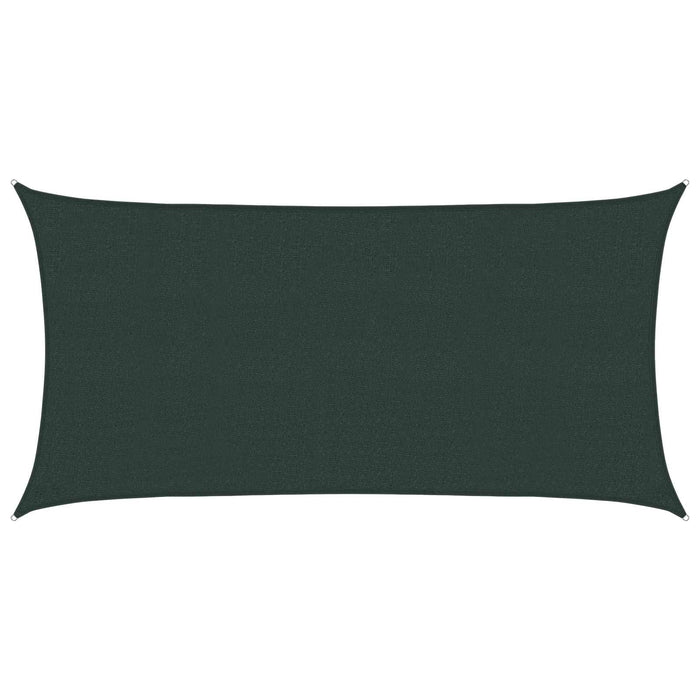 Pânză de umbră 2 x 6 m HDPE Dreptunghiular Verde închis WALTI