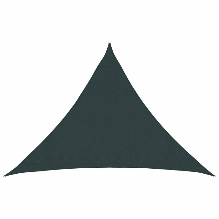Pânză de umbră 7 x 5 x 5 m HDPE Triunghiular Verde închis WALTI