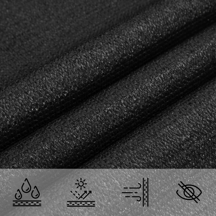 Pânză de umbră Negru 2 x 2 x 2 m HDPE - WALTI WALTI