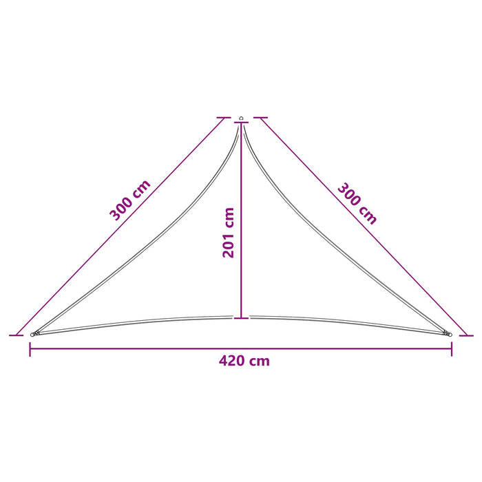 Pânză de umbră Antracit și Alb 3 x 3 x 4,2 m HDPE WALTI