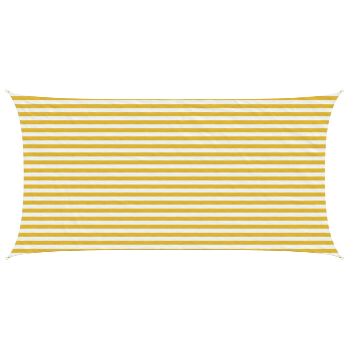 Pânză de umbră Galben și alb 2,5 x 4,5 m HDPE WALTI