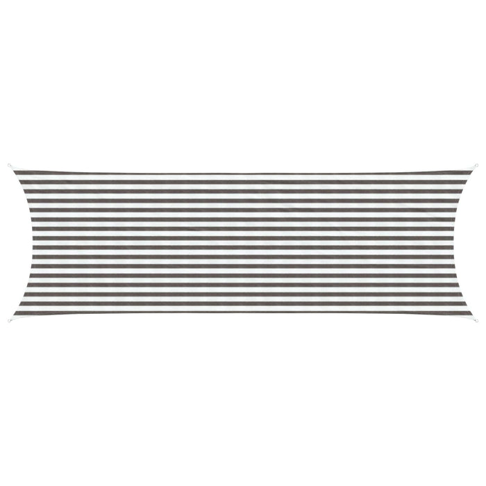 Pânză de umbră Gri deschis și alb. 2 x 6 m HDPE WALTI