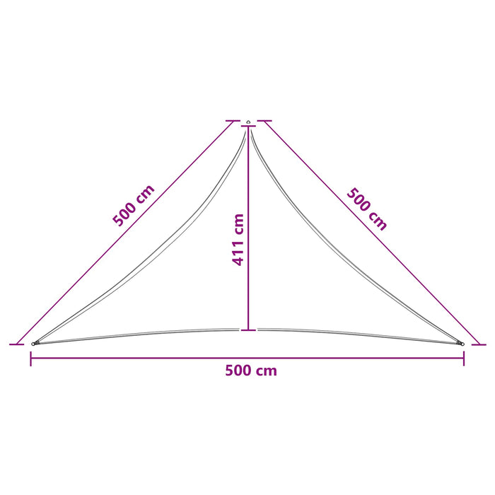 Pânză de umbră 5 x 5 x 5 m HDPE WALTI