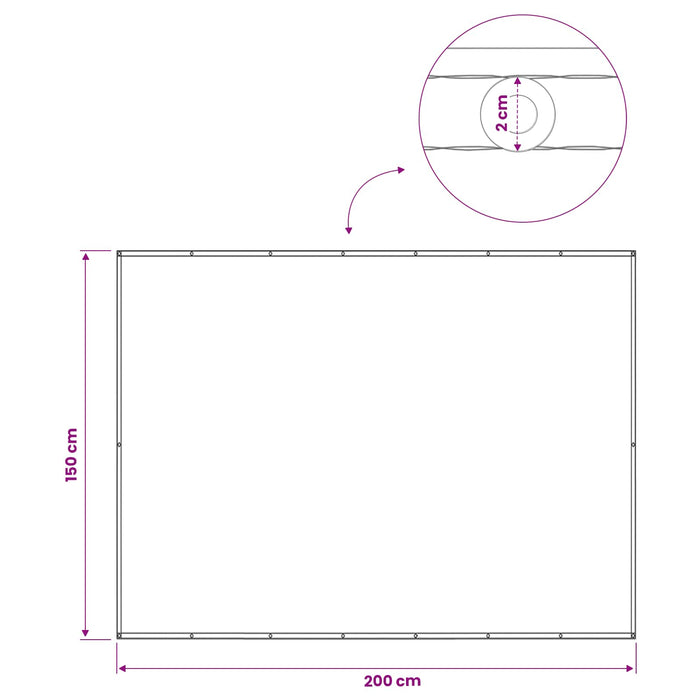 Ecran de intimitate pentru balcon 150 x 200 cm WALTI